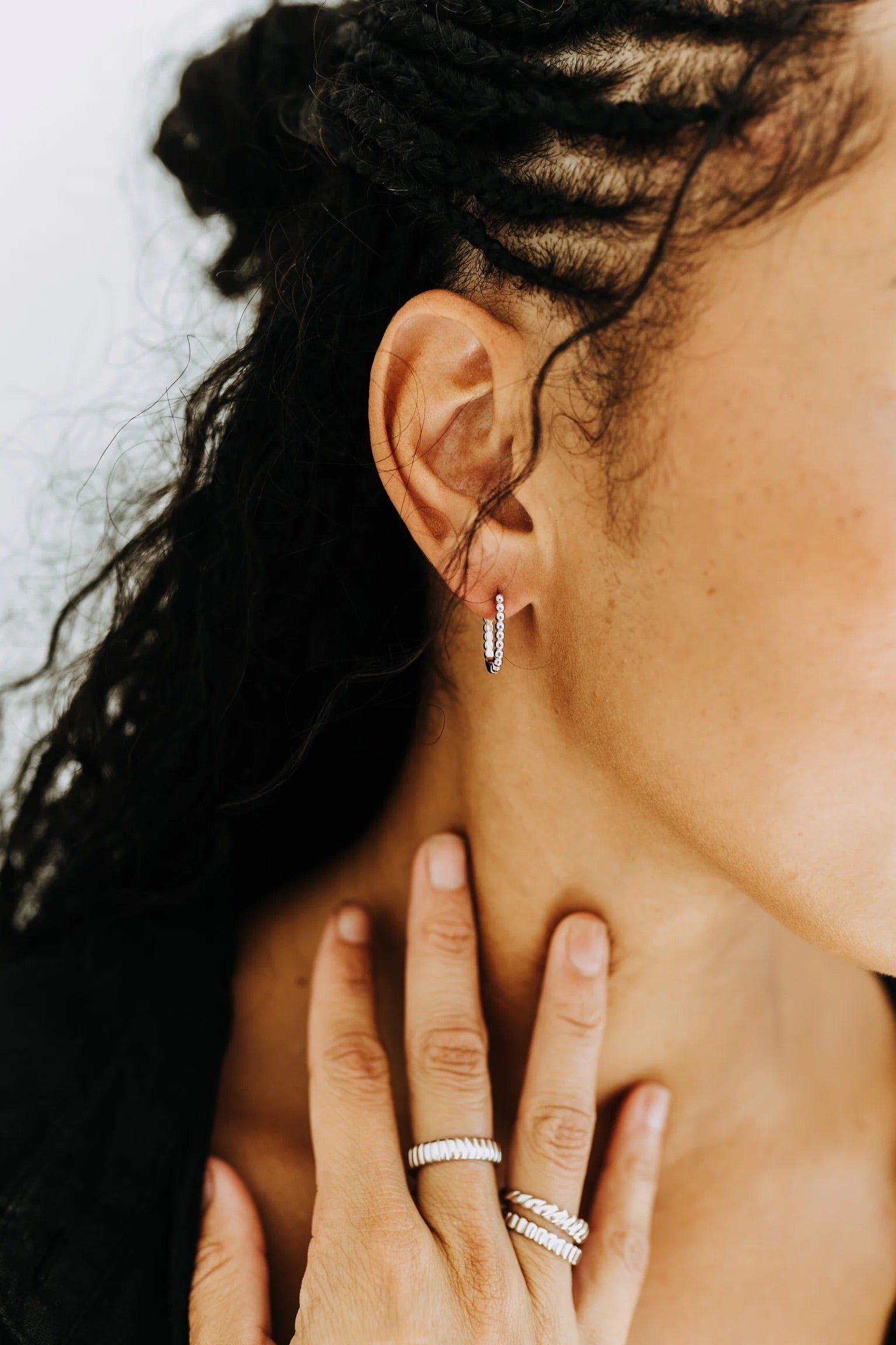 Dottie Rectangle Hoops
