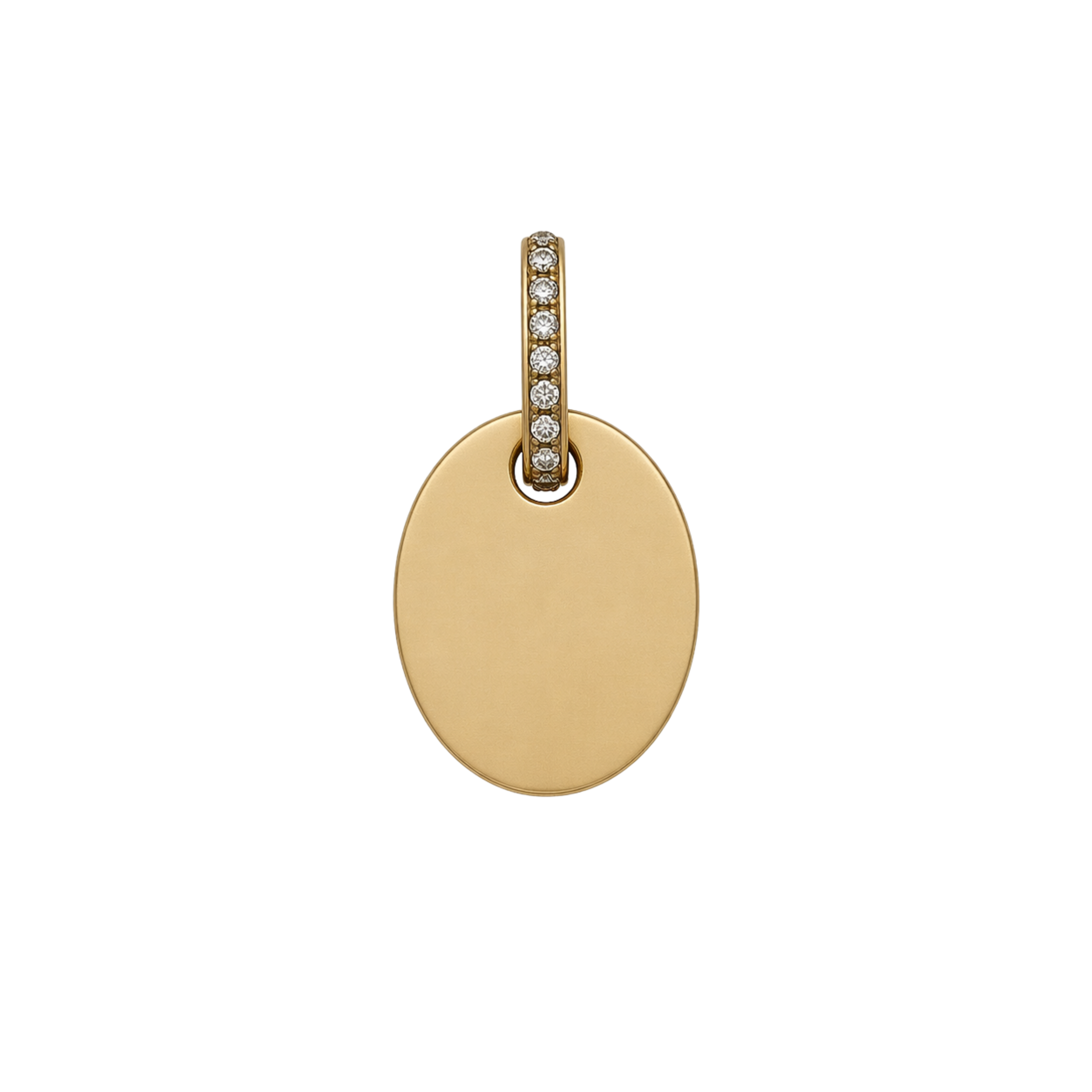 Engravable Oval Necklace