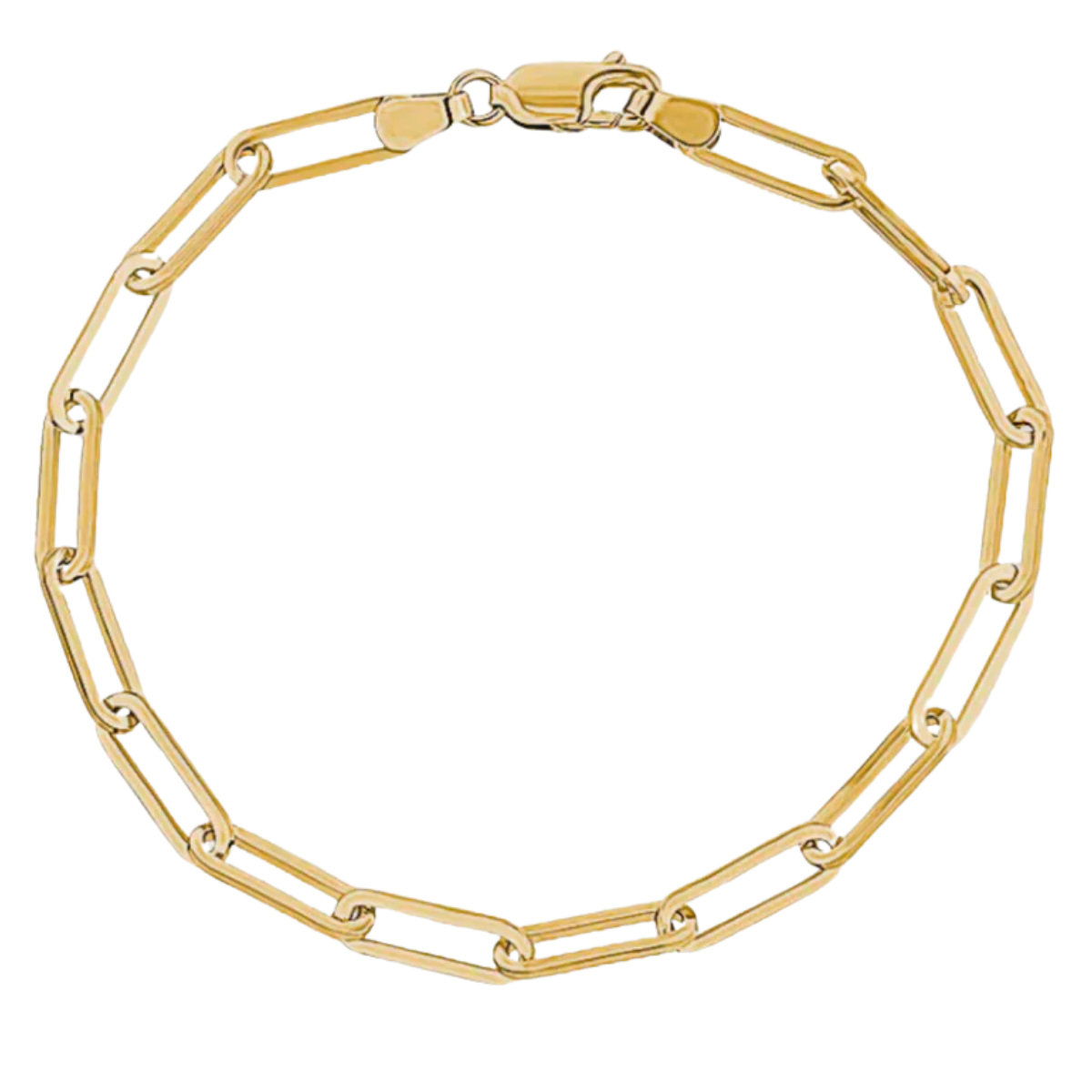 SR Gold Chunky Paperclip Bracelet