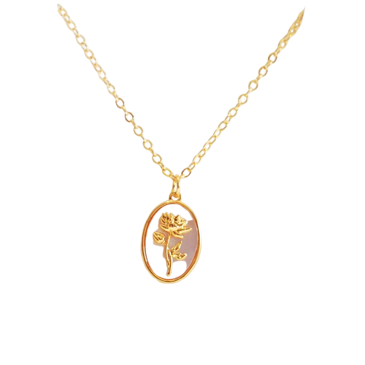 Birth Flower Necklace