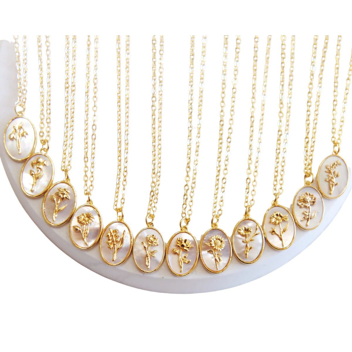 Birth Flower Necklace