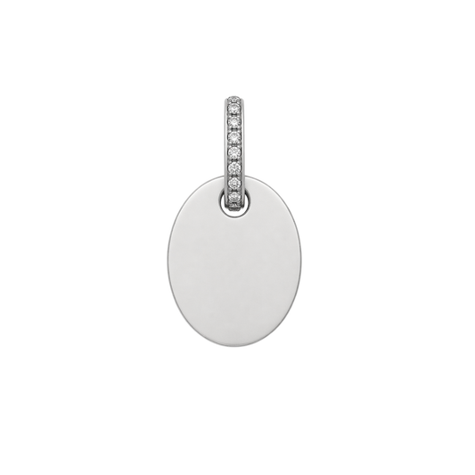 Engravable Oval Necklace
