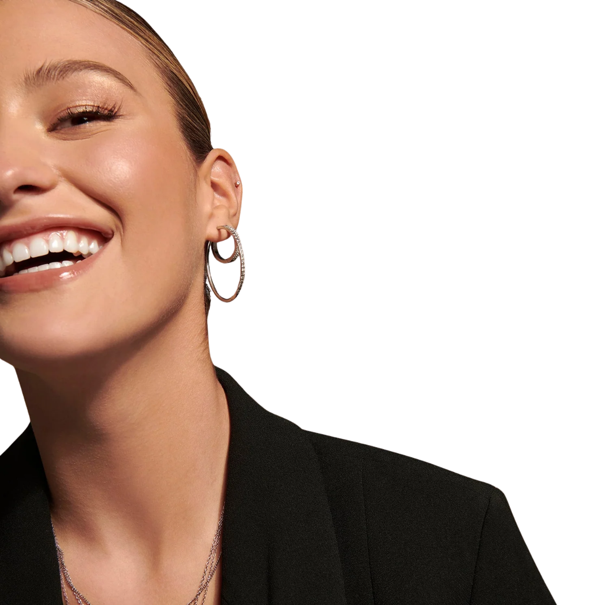 Vesta Huggie Hoop Earrings