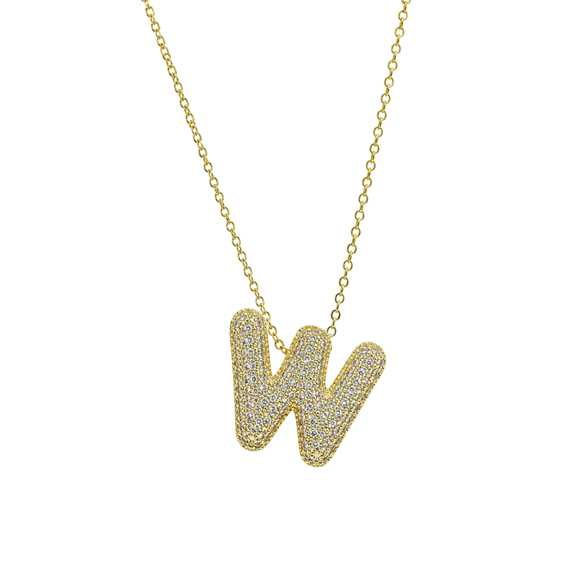 Bubble Letter Necklace