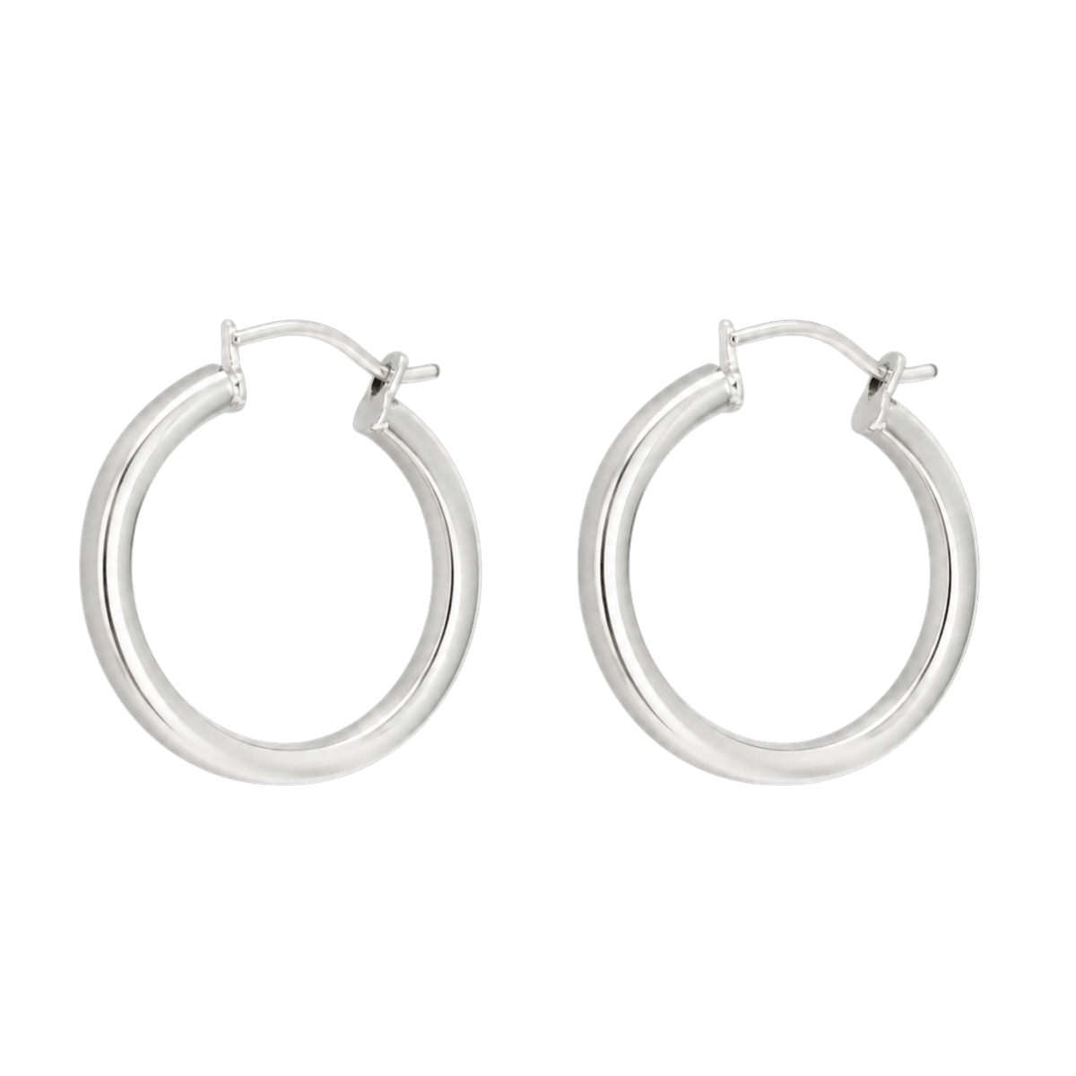 Classic Silver Hoop Earrings