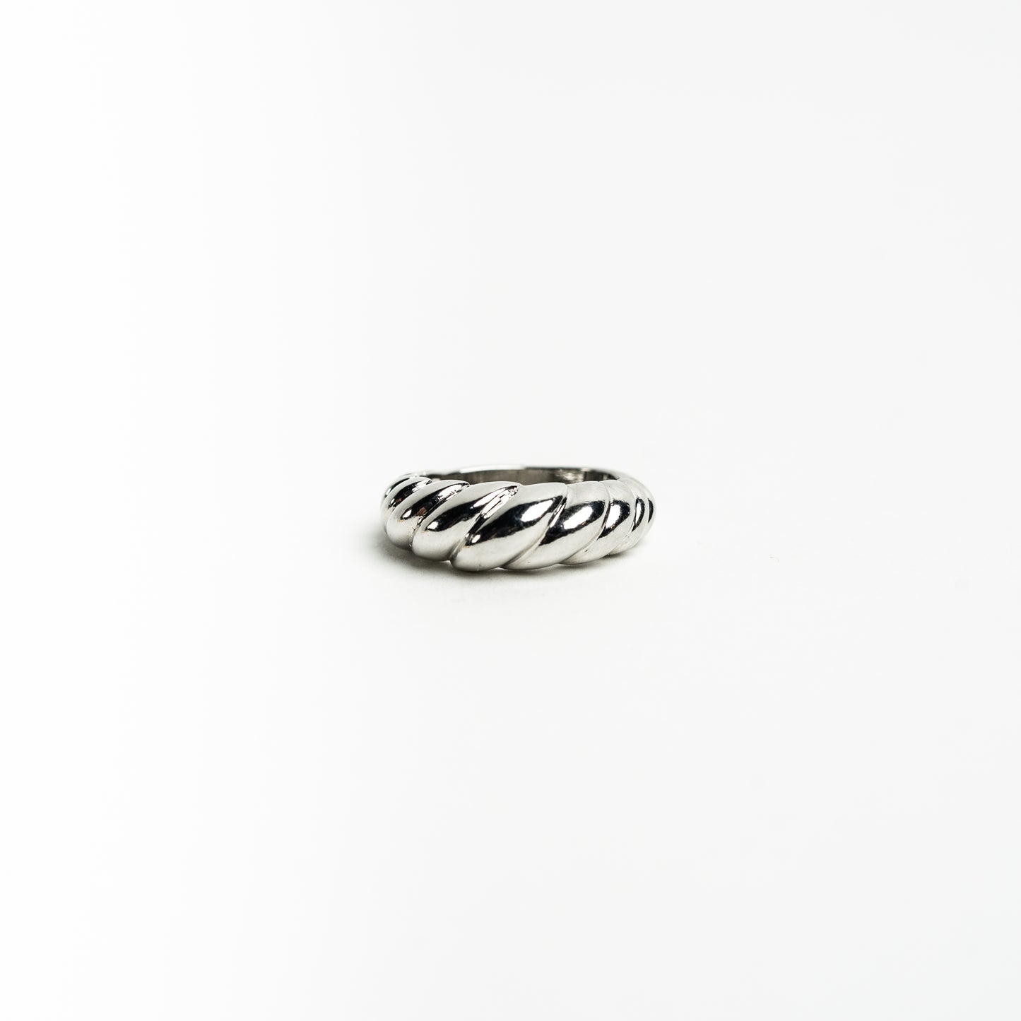 Silver Croissant Ring