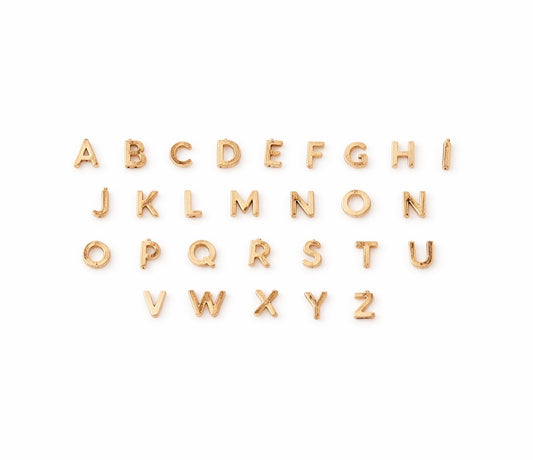 Floating letter charm