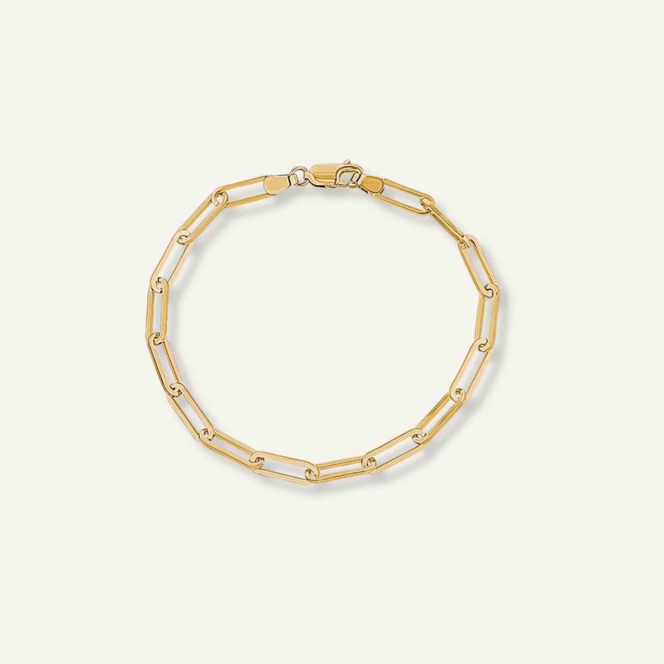 Gold Chunky Paperclip Bracelet