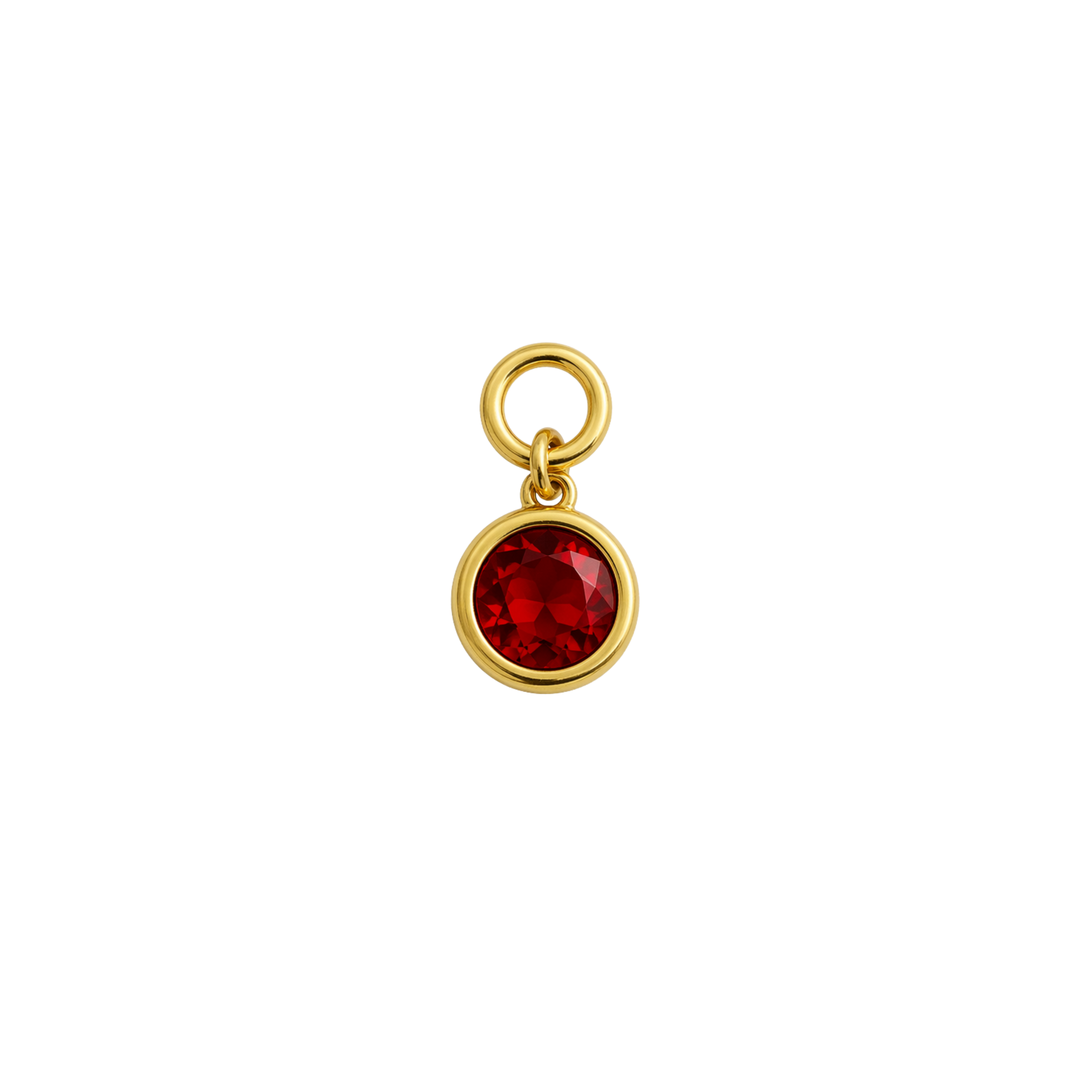 Birthstone Necklace (Circle)