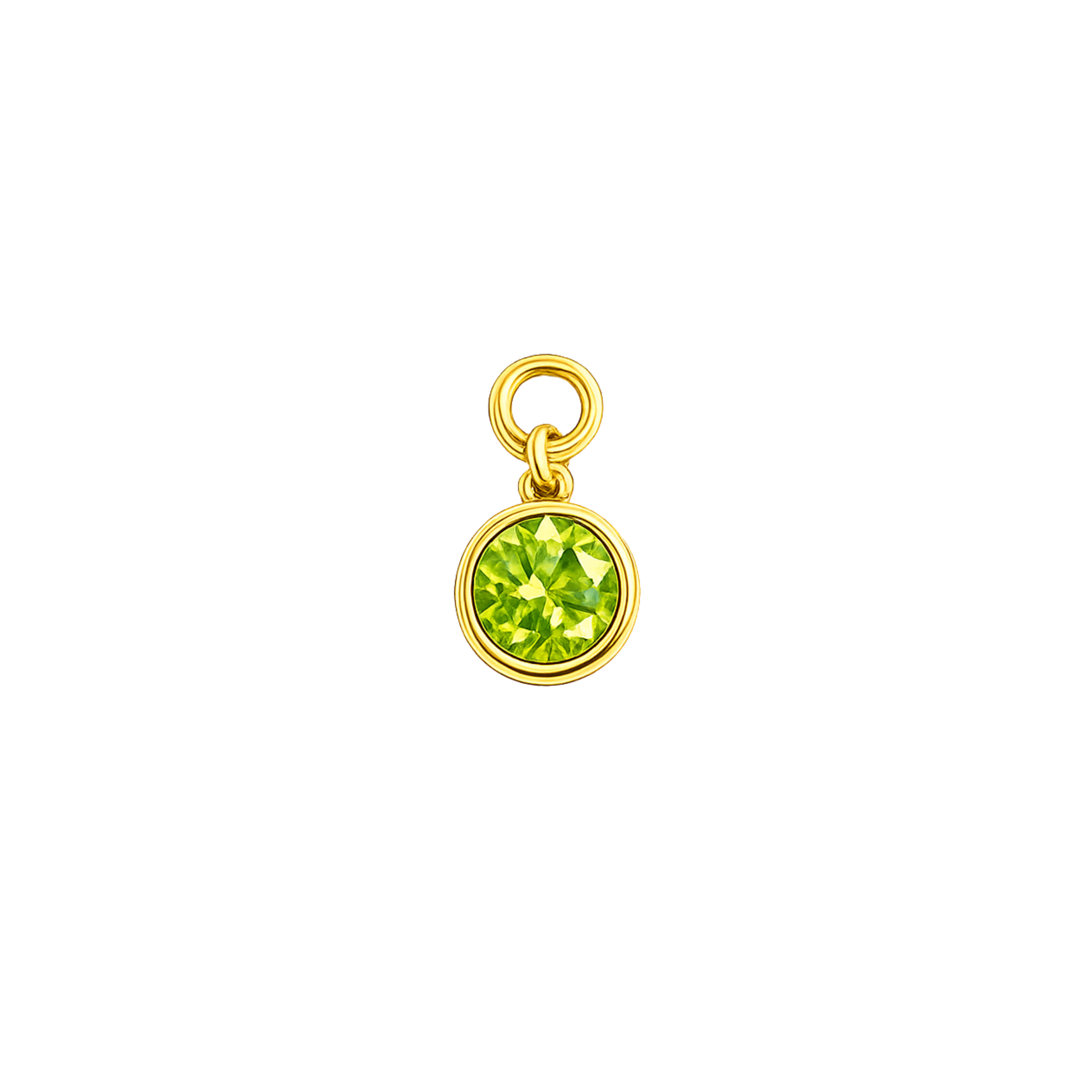 Birthstone Necklace (Circle)