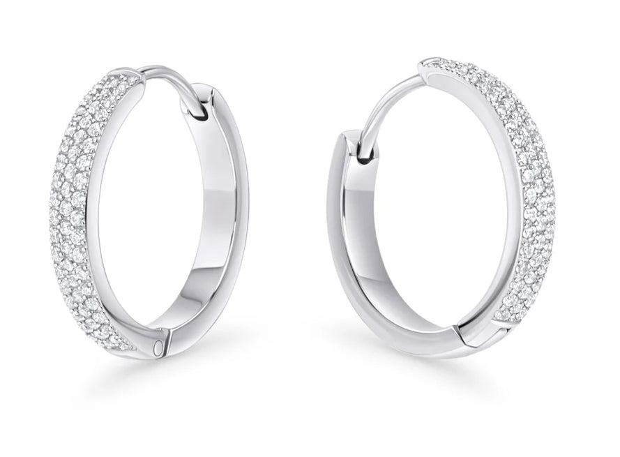Vesta Huggie Hoop Earrings