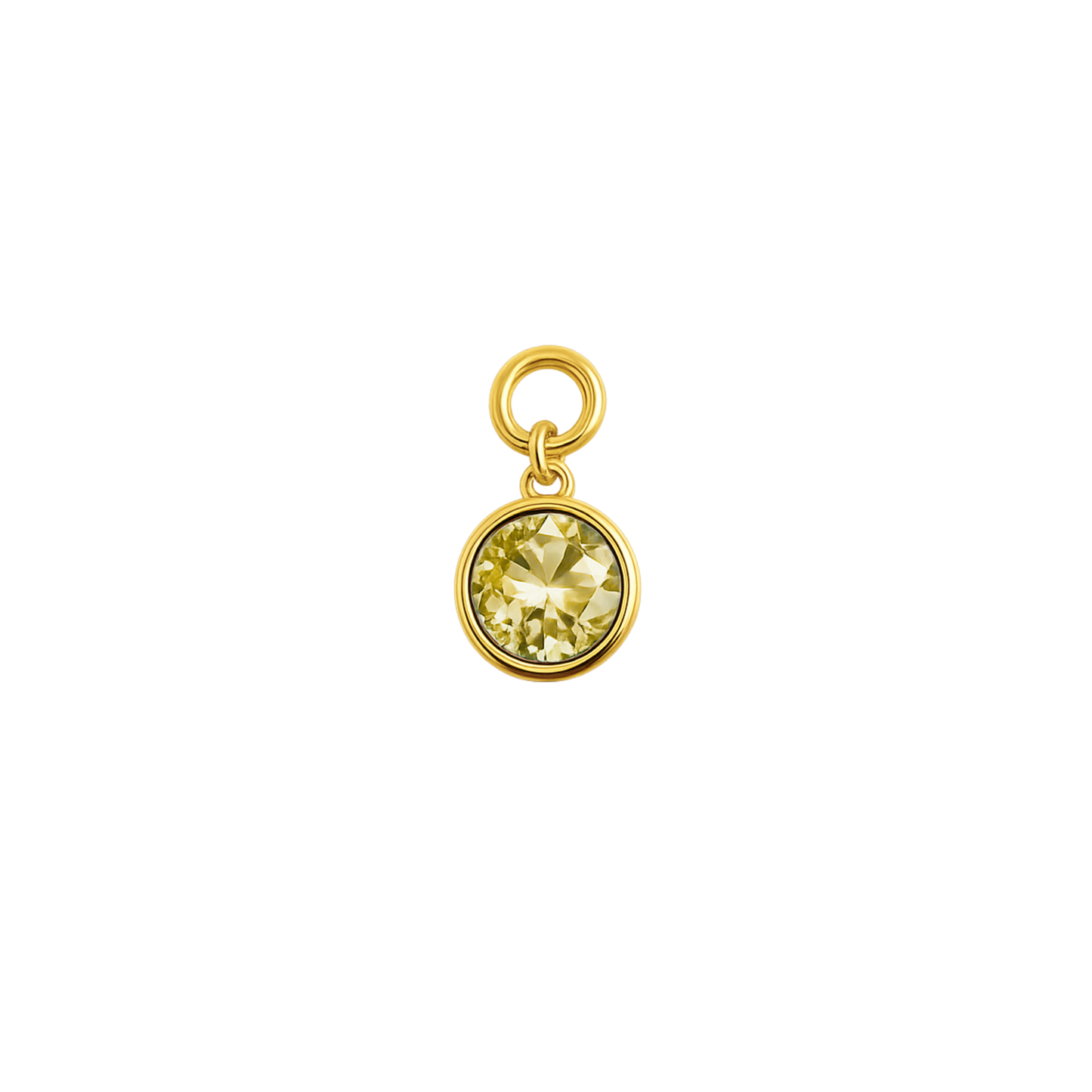 Birthstone Necklace (Circle)