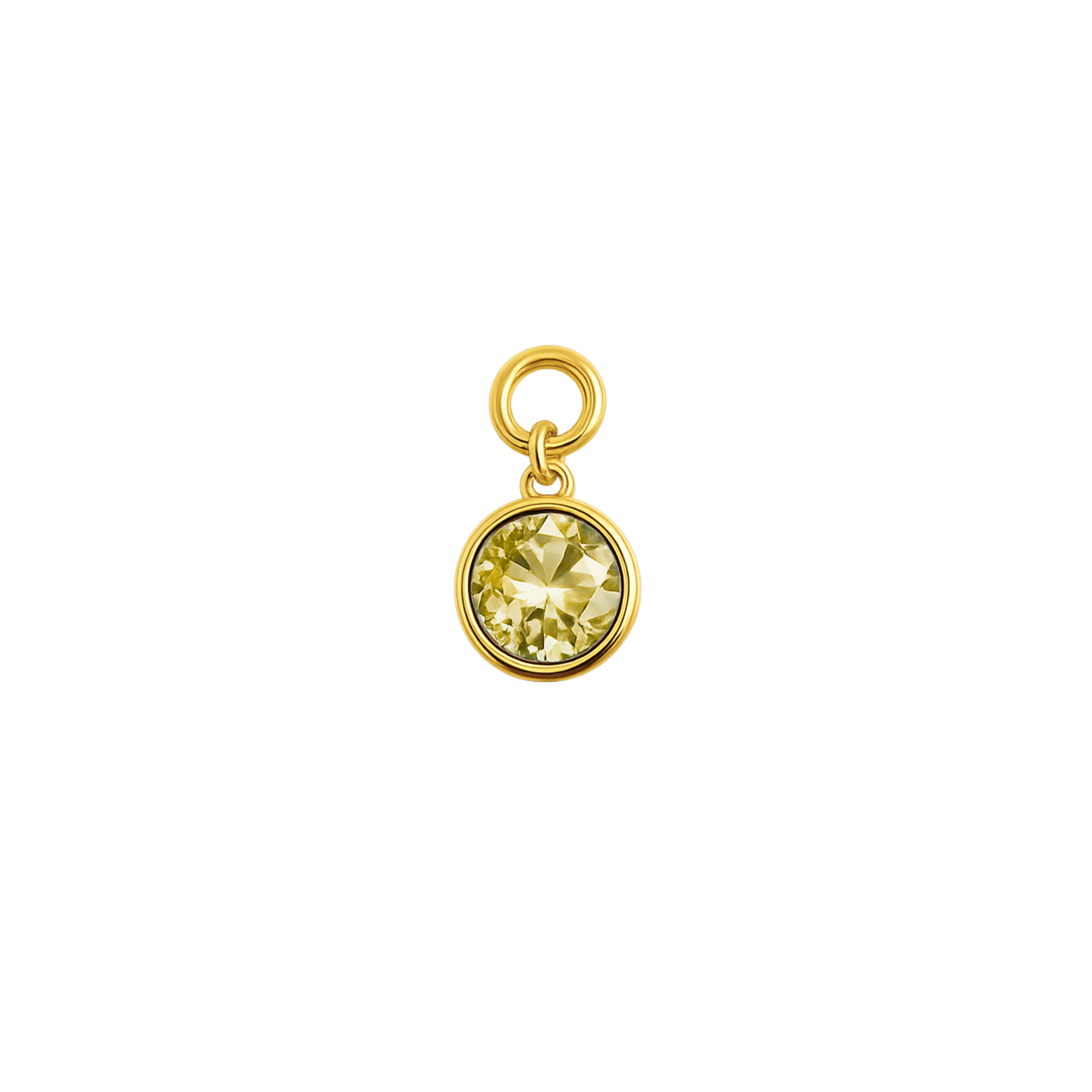 Birthstone Necklace (Circle)
