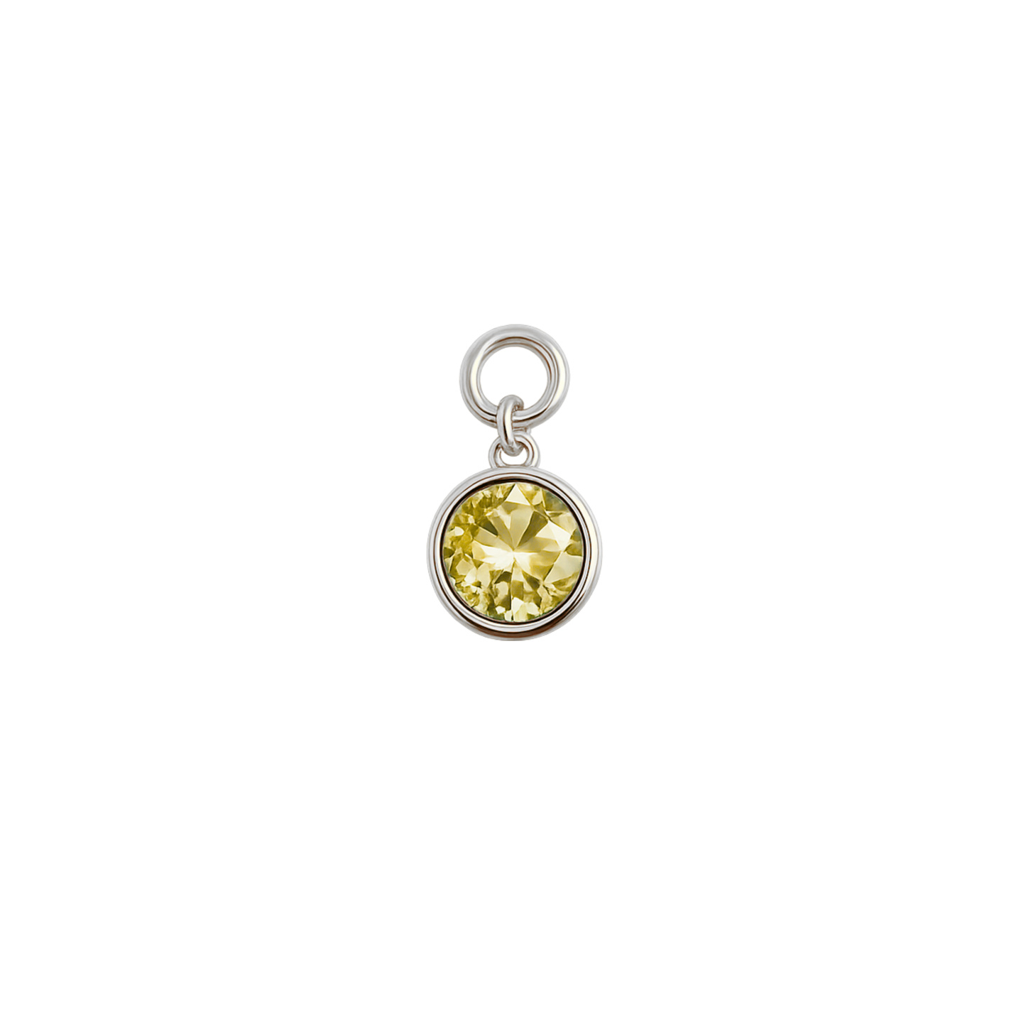 Birthstone Necklace (Circle)