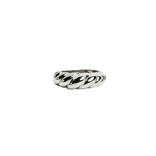 Silver Croissant Ring