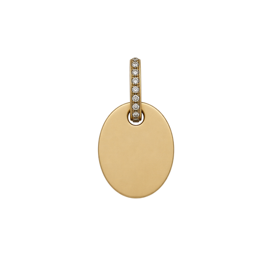 Engravable Oval Necklace