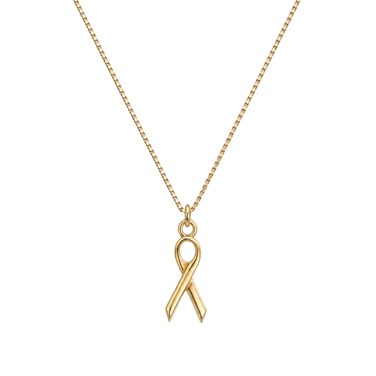Cancer Ribbon Necklace