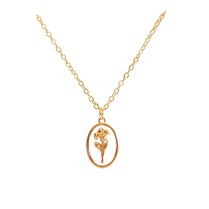 Birth Flower Necklace