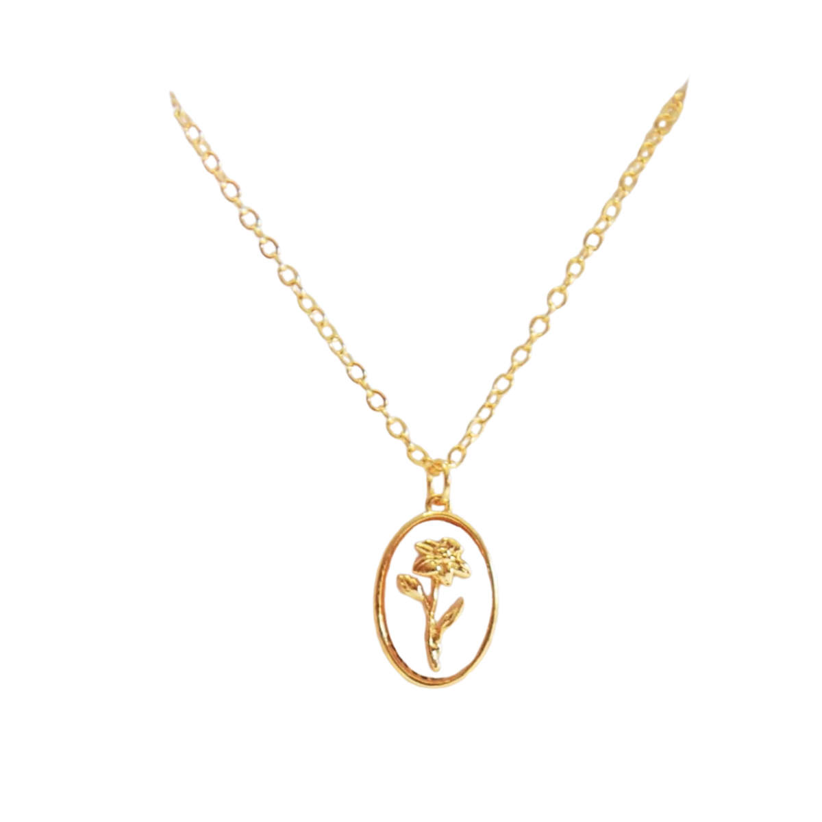 Birth Flower Necklace