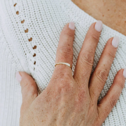 Wave Bar Ring