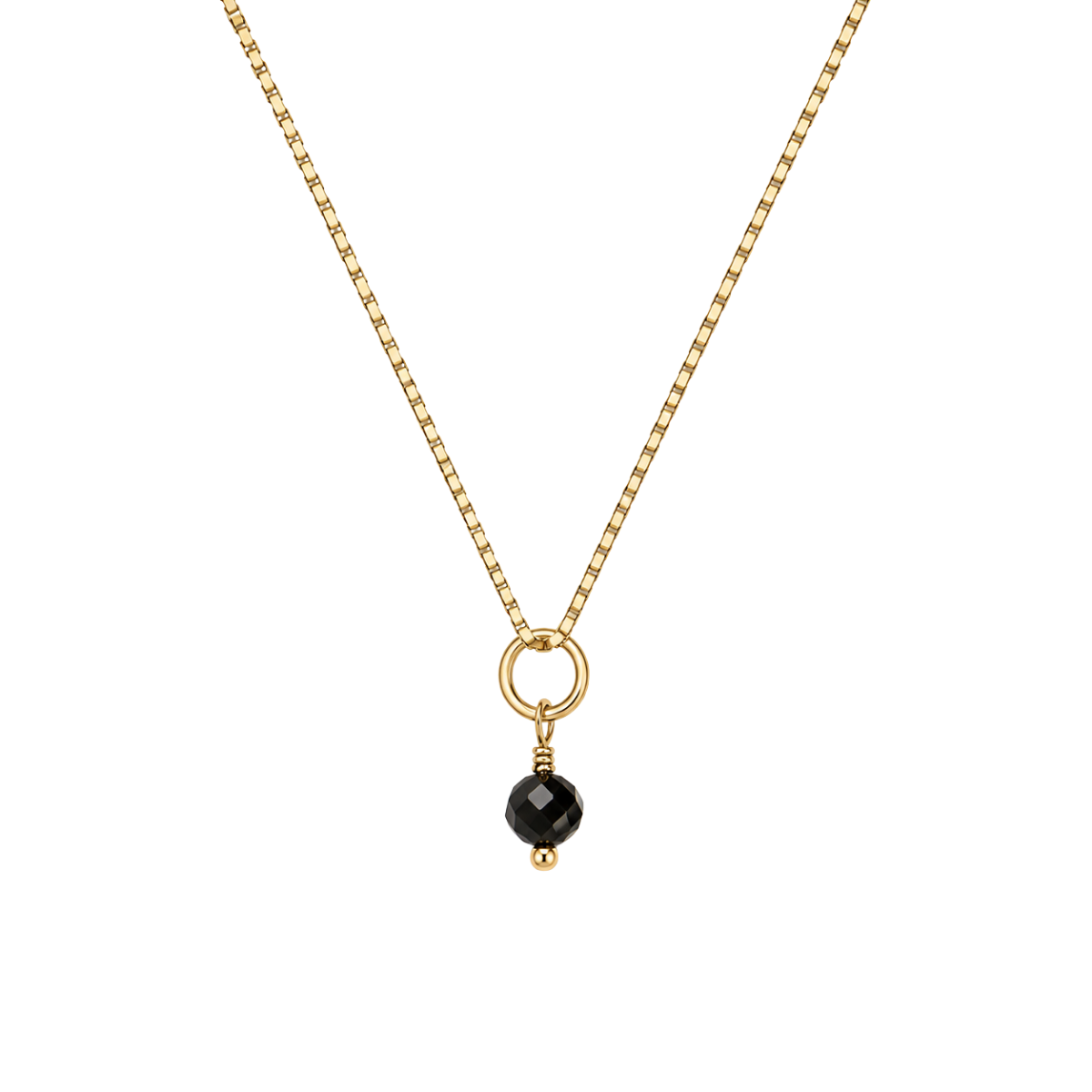 Black Gemstone Necklace