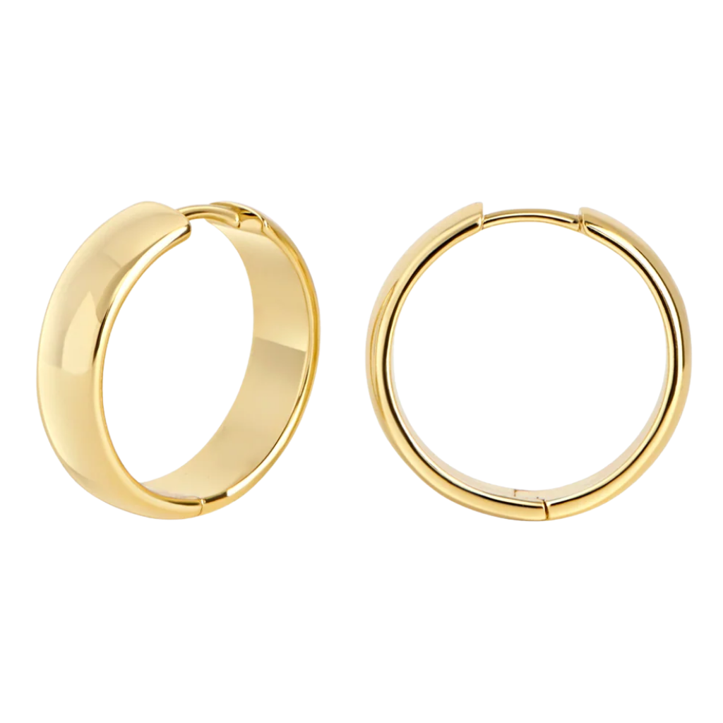 Large Bali Hoop Earrings