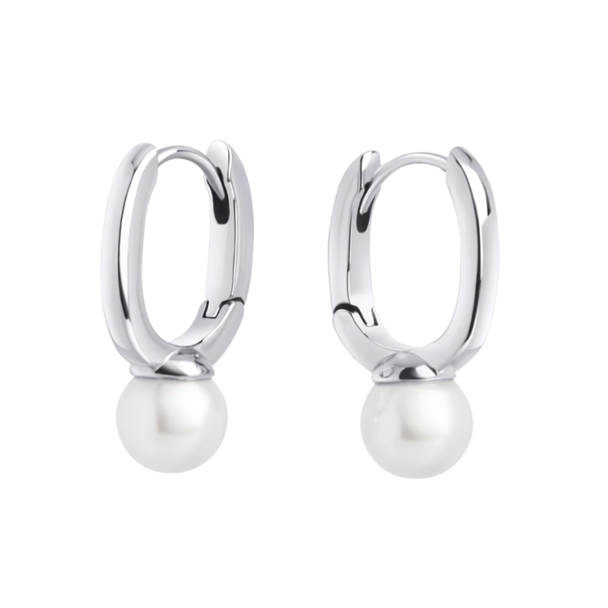 Felicia Pearl Huggie Earrings