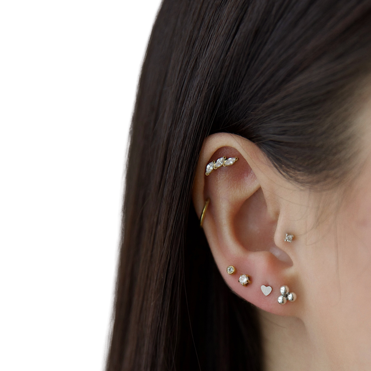 Heart Stud Earrings