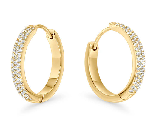 Vesta Huggie Hoop Earrings