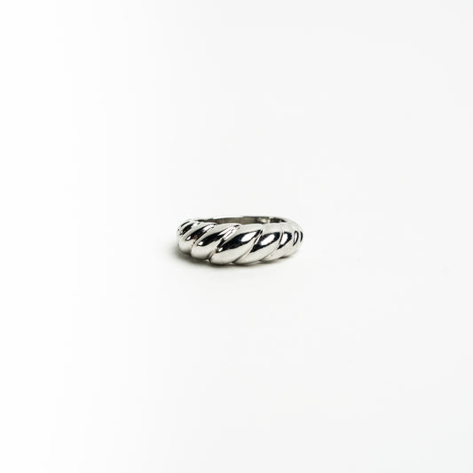 Silver Croissant Ring