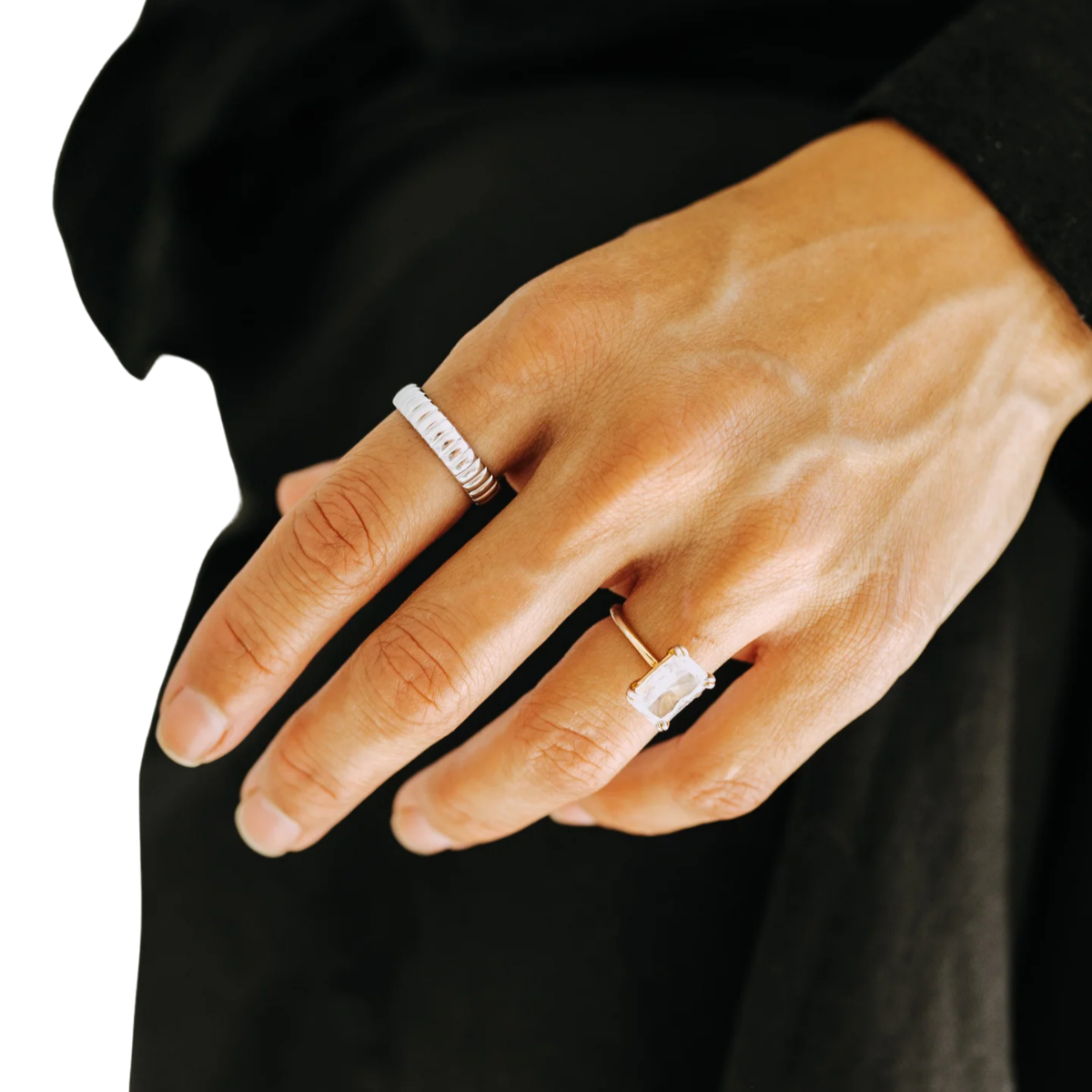 Silver Biscuit Ring