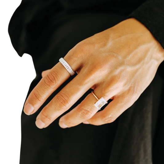 Silver Biscuit Ring