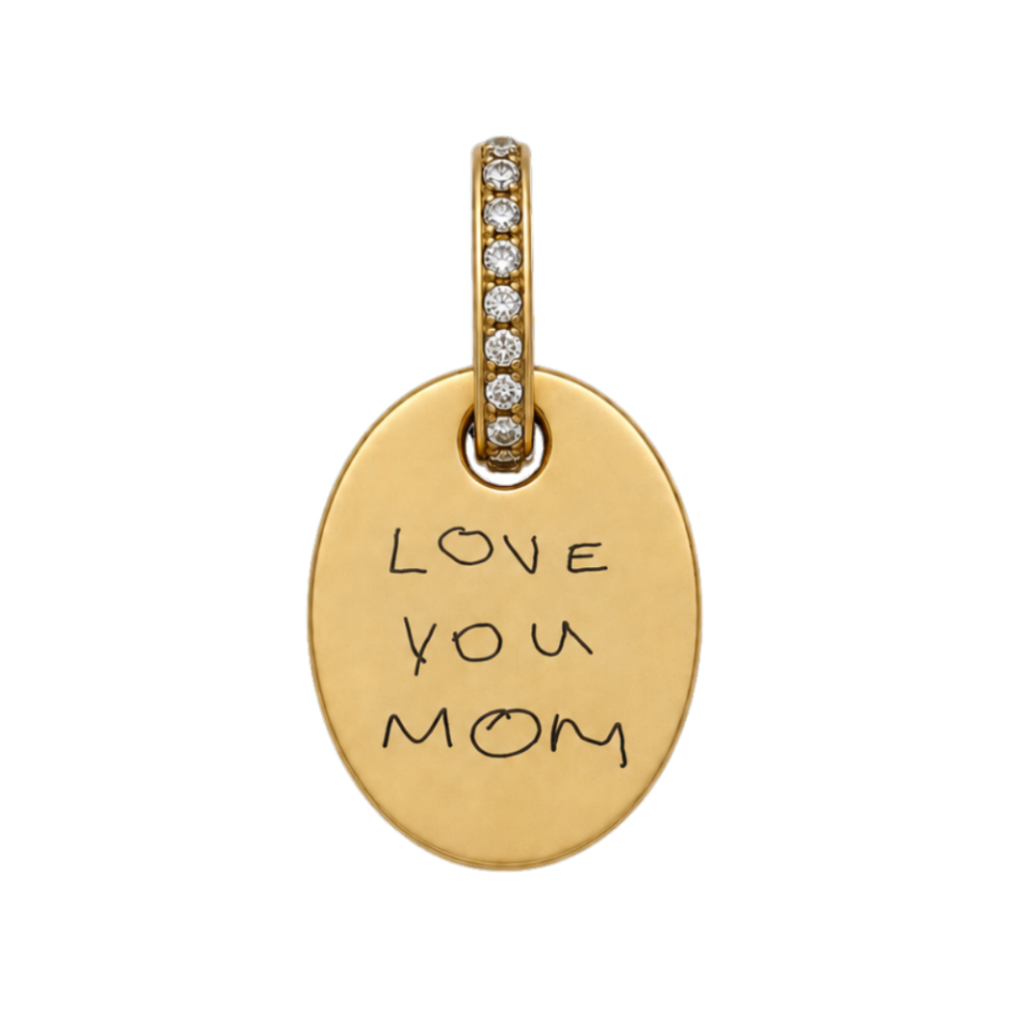 Engravable Oval Necklace