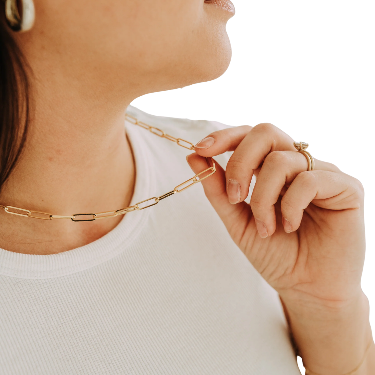 Chunky Paperclip Necklace