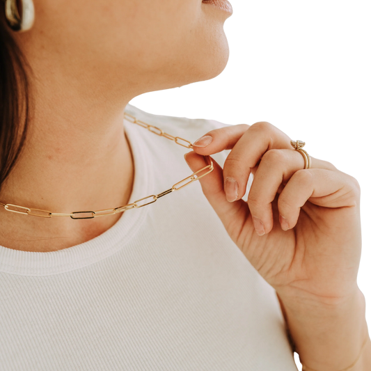 Chunky Paperclip Necklace