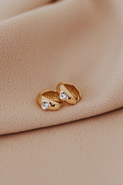 Gemma Huggie Hoop Earrings